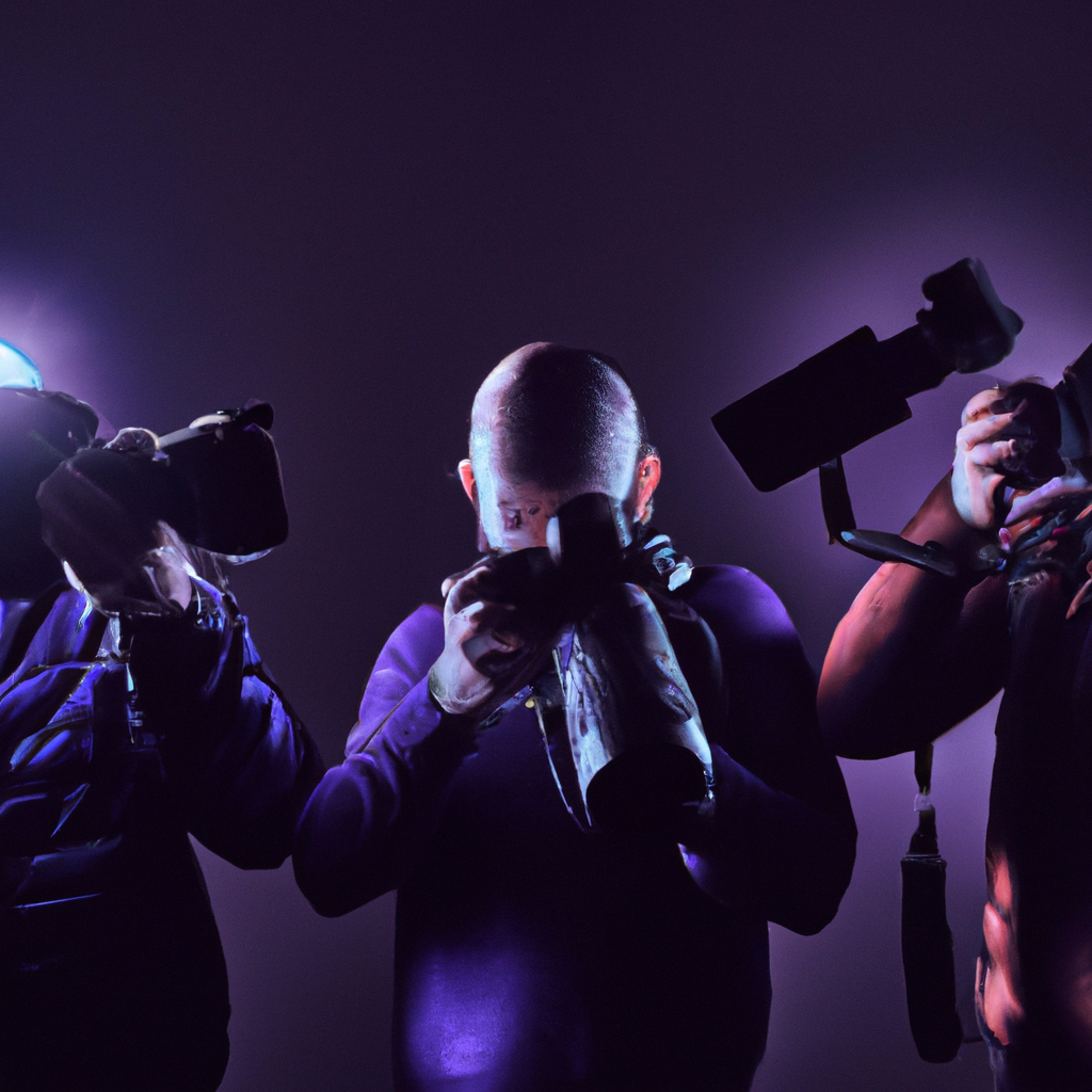 리드 포토그래퍼 인물 사진 — 스튜디오 소프트박스 조명, AI 생성 이미지